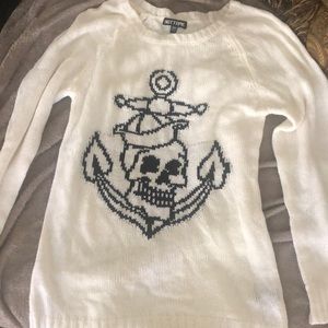 Adorable Hot Topic skull & anchor sweater